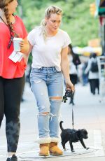HILARY DUFF Out in New York 06/09/2017