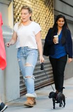HILARY DUFF Out in New York 06/09/2017