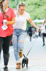HILARY DUFF Out in New York 06/09/2017