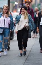 HILARY DUFF Out in New York 06/18/2017