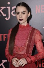LILY COLLINS at Okja Premiere in New York 06/08/2017