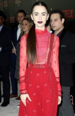 LILY COLLINS at Okja Premiere in New York 06/08/2017