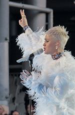 KATY PERRY Performs at One Love Manchester Benefit Concert in Manchester 06/04/2017