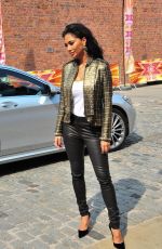 NICOLE SCHERZINGER Arrives at X Factor Auditions in Liverpool 06/20/2017
