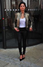 NICOLE SCHERZINGER Arrives at X Factor Auditions in Liverpool 06/20/2017
