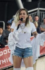 MILEY CYRUS Performs at One Love Manchester Benefit Concert in Manchester 06/04/2017