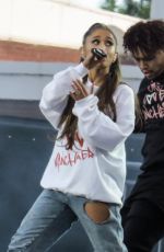 ARIANA GRANDE Performs at One Love Manchester Benefit Concert in Manchester 06/04/2017