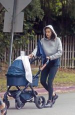 IRINA SHAYK Out with Her Baby in Los Angeles 06/01/2017