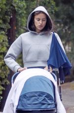 IRINA SHAYK Out with Her Baby in Los Angeles 06/01/2017