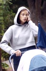 IRINA SHAYK Out with Her Baby in Los Angeles 06/01/2017