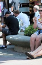 ISKRA LAWRENCE in Denim Shorts Out at Disneyland in Anaheim 06/23/2017