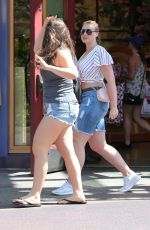 ISKRA LAWRENCE in Denim Shorts Out at Disneyland in Anaheim 06/23/2017