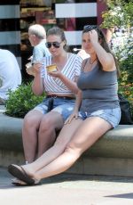 ISKRA LAWRENCE in Denim Shorts Out at Disneyland in Anaheim 06/23/2017
