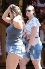 ISKRA LAWRENCE in Denim Shorts Out at Disneyland in Anaheim 06/23/2017