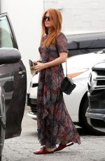 ISLA FISHER Leaves a Hair Salon in Studio City 06/08/2017