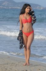 JASMIN WALIA in Bikini on the Boeach in Ibiza 06/12/2017