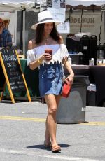 JENNA DEWAN Shopping at Farmer