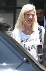 JENNIE GARTH and TORI SPELLING Out in Los Angeles 06/23/2017