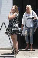 JENNIE GARTH and TORI SPELLING Out in Los Angeles 06/23/2017