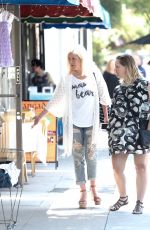 JENNIE GARTH and TORI SPELLING Out in Los Angeles 06/23/2017