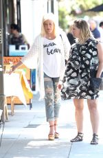 JENNIE GARTH and TORI SPELLING Out in Los Angeles 06/23/2017