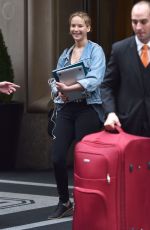 JENNIFER LAWRENCE Leaves Her Hotel in New York 06/05/2017