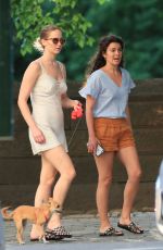 JENNIFER LAWRENCE Out with Her Dog in Central Park in New York 06/15/2017
