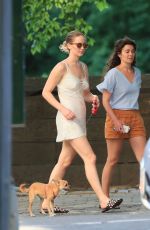 JENNIFER LAWRENCE Out with Her Dog in Central Park in New York 06/15/2017