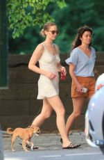 JENNIFER LAWRENCE Out with Her Dog in Central Park in New York 06/15/2017