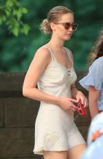 JENNIFER LAWRENCE Out with Her Dog in Central Park in New York 06/15/2017