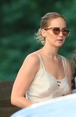 JENNIFER LAWRENCE Out with Her Dog in Central Park in New York 06/15/2017