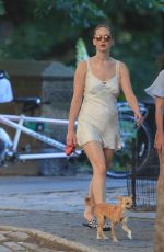 JENNIFER LAWRENCE Walks Her Dog Out in New York 06/15/2017