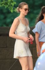 JENNIFER LAWRENCE Walks Her Dog Out in New York 06/15/2017