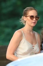 JENNIFER LAWRENCE Walks Her Dog Out in New York 06/15/2017
