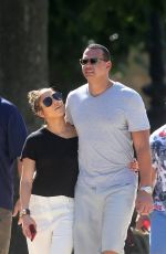 JENNIFER LOPEZ and Alex Rodriguez Out in Paris 06/18/2017