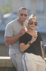JENNIFER LOPEZ and Alex Rodriguez Out on Ile Saint-louis in Paris 06/18/2017