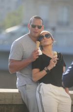 JENNIFER LOPEZ and Alex Rodriguez Out on Ile Saint-louis in Paris 06/18/2017