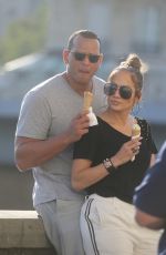 JENNIFER LOPEZ and Alex Rodriguez Out on Ile Saint-louis in Paris 06/18/2017