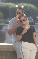 JENNIFER LOPEZ and Alex Rodriguez Out on Ile Saint-louis in Paris 06/18/2017