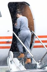 JENNIFER LOPEZ Boarding a Private Jet in Miami 06/07/2017