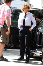 JENNIFER LOPEZ on the Set of Shades of Blue at Amsterdam Avenue in New York 06/22/2017