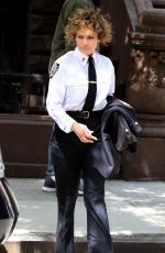 JENNIFER LOPEZ on the Set of Shades of Blue at Amsterdam Avenue in New York 06/22/2017