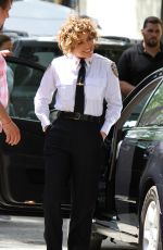 JENNIFER LOPEZ on the Set of Shades of Blue at Amsterdam Avenue in New York 06/22/2017