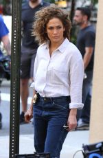 JENNIFER LOPEZ on the Set of Shades of Blue in New York 06/19/2017