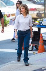 JENNIFER LOPEZ on the Set of Shades of Blue in New York 06/19/2017