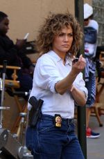 JENNIFER LOPEZ on the Set of Shades of Blue in New York 06/20/2017
