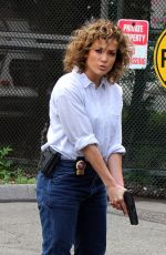 JENNIFER LOPEZ on the Set of Shades of Blue in New York 06/27/2017