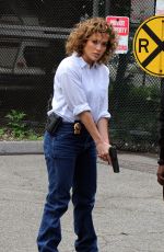 JENNIFER LOPEZ on the Set of Shades of Blue in New York 06/27/2017