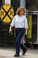 JENNIFER LOPEZ on the Set of Shades of Blue in New York 06/27/2017