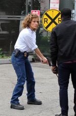 JENNIFER LOPEZ on the Set of Shades of Blue in New York 06/27/2017